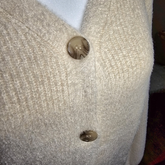#53.Joie button down Fuzzy sweater in X-small NWOT - Picture 2 of 5